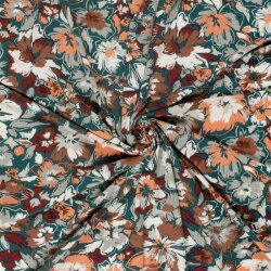 Viskose Jersey Blumen