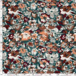 Viskose Jersey Blumen