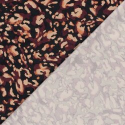 Romanit Jersey "Punta di Roma" Leotupfen - aubergine