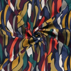 Romanit Jersey "Punta di Roma" bunte Streifen -...