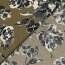 Viskose Nylon Ottoman Blumen