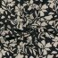 Viskose Nylon Jersey Twill Blumen - schwarz