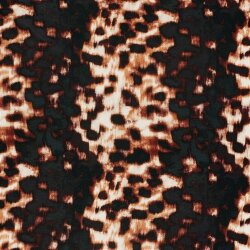 Viskose Nylon Jersey Twill wilde Tupfen - ziegelrot