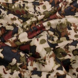 Viskose Nylon Jersey Twill Blumen