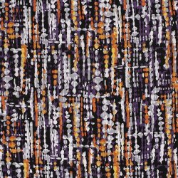 Viskose Twill Klecks Streifen - dunkelgrün