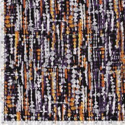 Viskose Twill Klecks Streifen - dunkelgrün
