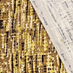 Viskose Twill Klecks Streifen - sandgelb