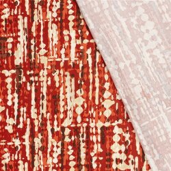 Viskose Twill Klecks Streifen - rost