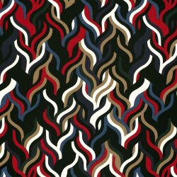Viskose Twill kunstvolle Flechtstreifen - stahlblau
