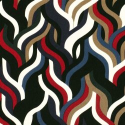 Viskose Twill kunstvolle Flechtstreifen - stahlblau