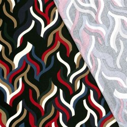 Viskose Twill kunstvolle Flechtstreifen - stahlblau