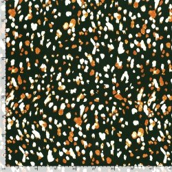 Viskose Twill Punkte - dunkelgrün
