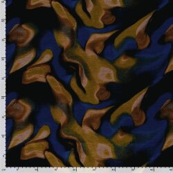 Polyester Viskose Mix Farbverlauf - indigo