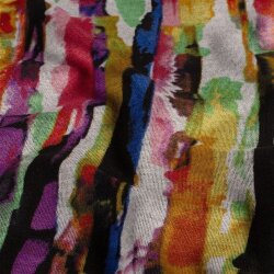 Polyester Viskose Mix Farbkunst - senf
