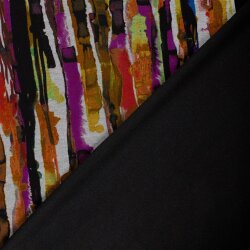Polyester Viskose Mix Farbkunst - senf