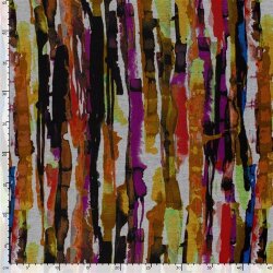 Polyester Viskose Mix Farbkunst - senf