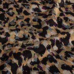 Polyester Viskose Mix Tupfen - kamel