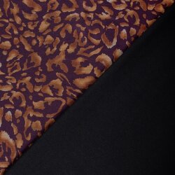 Polyester Viskose Mix Leolook - aubergine/rost