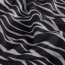 Polyester Viskose Mix Wellen Streifen - schwarz