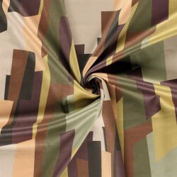Wildleder Imitat eckige Formen - ocker