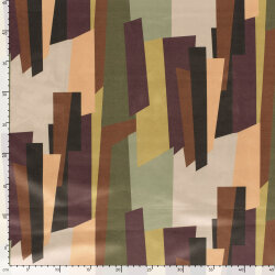 Wildleder Imitat eckige Formen - ocker