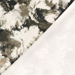 Wildleder Imitat Blütenkunst - hellbeige