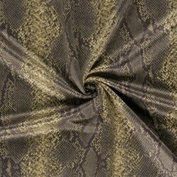 Wildleder Imitat Schlangenmuster - taupe
