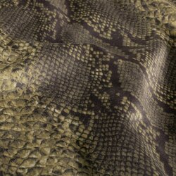 Wildleder Imitat Schlangenmuster - taupe