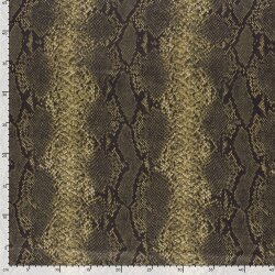 Wildleder Imitat Schlangenmuster - taupe