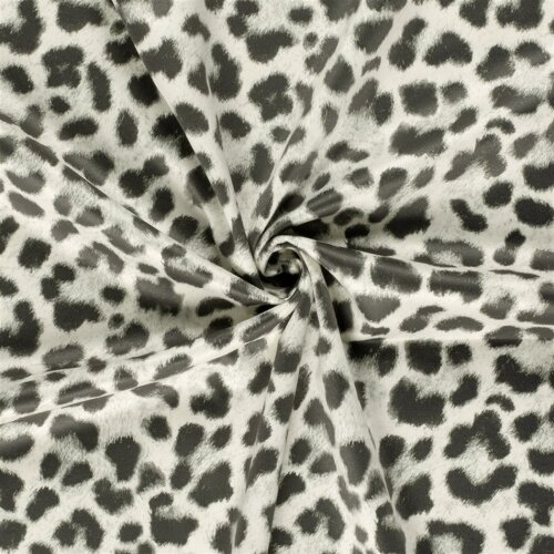Wildleder Imitat LEOPARD - creme