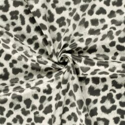 Wildleder Imitat LEOPARD - creme
