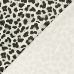 Wildleder Imitat LEOPARD - creme