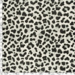 Wildleder Imitat LEOPARD - creme