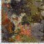 Polyester Viskose Jersey Jacquard  Burnout Batik Vögel - oliv