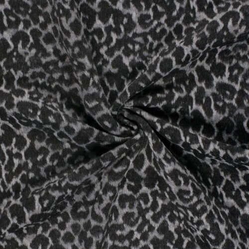 JACQUARD BRUSHED LEOPARD - creme