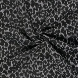 JACQUARD BRUSHED LEOPARD - creme