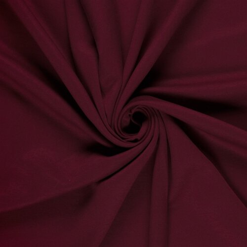 Baumwolljersey Uni - weinrot