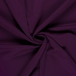 Rippenjersey Uni - dunkeltraube