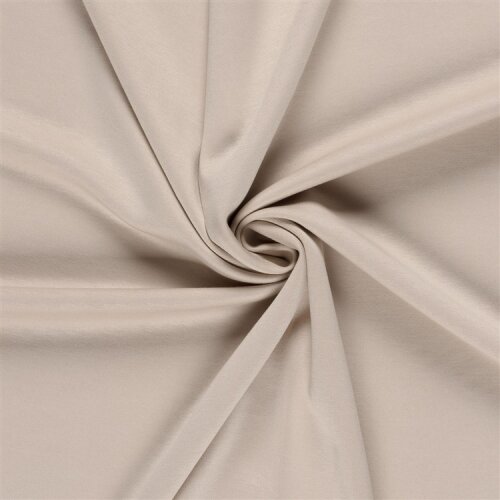 Polyester Viskose Jersey Uni - creme