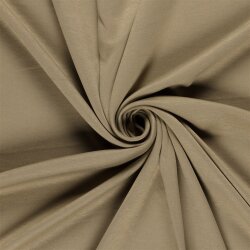 Polyester Viskose Jersey Uni - eiche