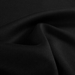 Baumwolljersey Uni - schwarz