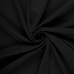 Polyester Viskose Jersey Uni - schwarz