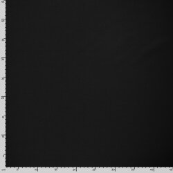 Rippenjersey Uni - schwarz