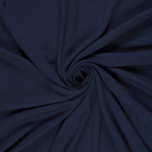 Baumwolljersey Uni - dunkelblau