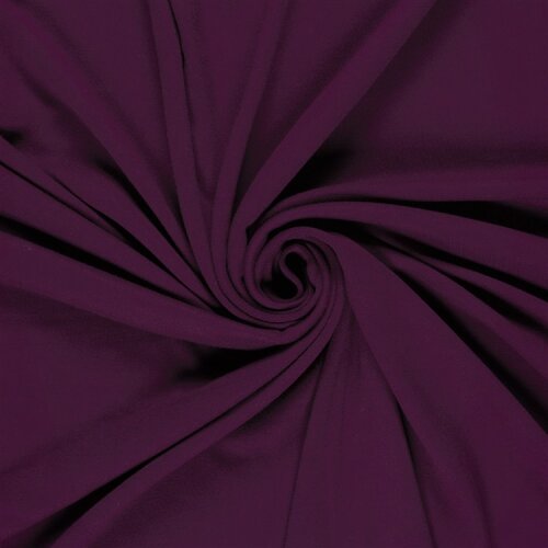Baumwolljersey Uni - dunkeltraube