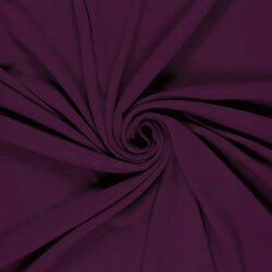 Baumwolljersey Uni - dunkeltraube