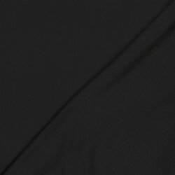 Baumwolljersey Uni - schwarz