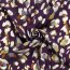 Viskose Nylon Crêpe getupftes Leo - schwarz