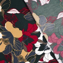 Viskose Nylon Crêpe Blumen