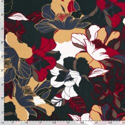 Viskose Nylon Crêpe Blumen